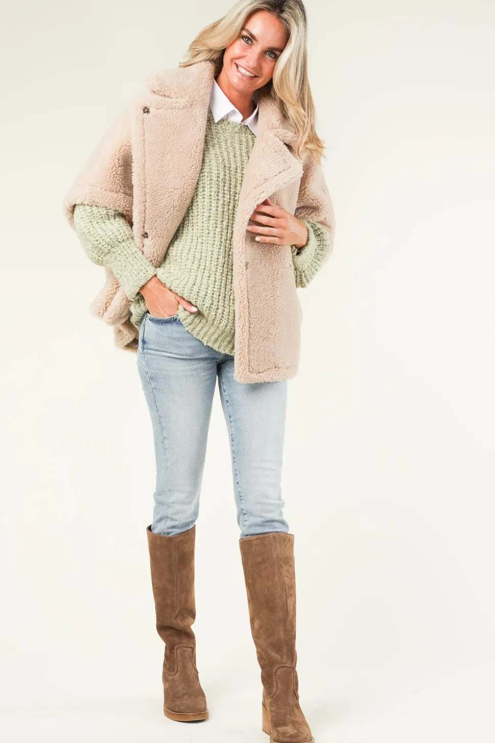 Store Nubikk High Boots Cassy | Taupe... | | Little Soho