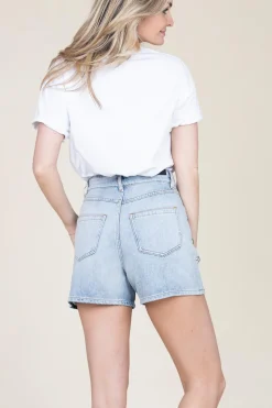 Outlet IRO High Waist Denim Short Canio | Blue... | | Little Soho