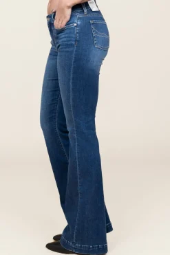 Best Sale Liu Jo High Waist Flared Broek Beat L35 | Blue... | | Little Soho