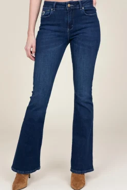 Store Lois Jeans High Waist Flared Jeans Raval L34 | Dark Blue... | | Little Soho