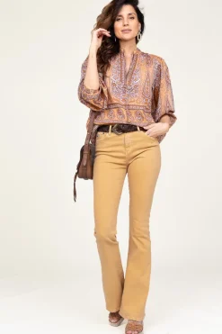 Fashion Lois Jeans High Waist Flared Jeans Raval L34 | Yellow... | | Little Soho