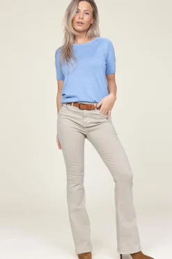 Online Lois Jeans High Waist Flared Stretch Jeans Raval L32 | Beige... | | Little Soho