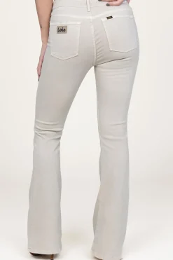 Online Lois Jeans High Waist Flared Stretch Jeans Raval L32 | Beige... | | Little Soho