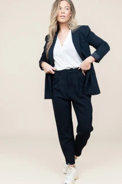 Cheap Copenhagen Muse High Waist Trousers Tailor | Blue... | | Little Soho