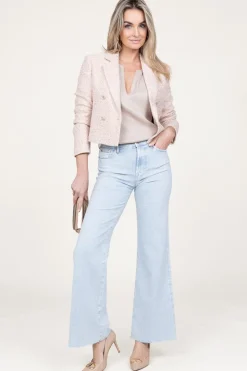 Cheap 7 For All Mankind High Waist Wide Leg Jeans Dojo | Blue... | | Little Soho