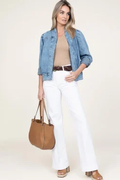 Online 7 For All Mankind High Waist Wide Leg Pants Dojo | White... | | Little Soho