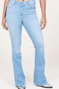 Hot Lois Jeans High-Waist Flared Jeans Raval Edge L34 | Blue... | | Little Soho