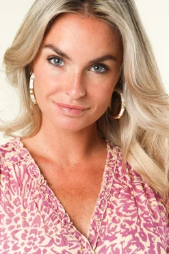 Shop Barong Barong Hoops Saphira Confetti Medium | Natural... | | Little Soho