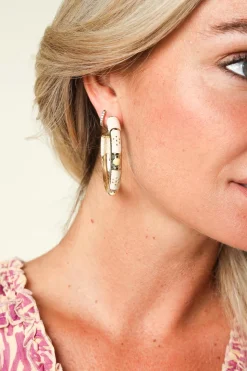 Shop Barong Barong Hoops Saphira Confetti Medium | Natural... | | Little Soho