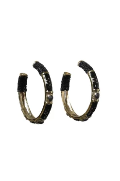 Hot Barong Barong Hoops Saphira Confetti Medium | Black... | | Little Soho