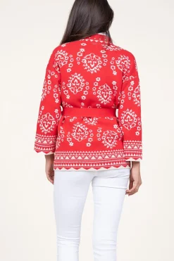 Flash Sale Liu Jo Jacquard Cardigan With Studs Pergola | Red... | | Little Soho