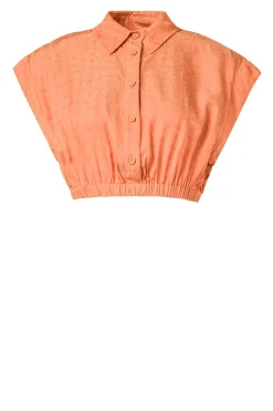 Sale Twinset Jacquard Cropped Top Nora | Camel... | | Little Soho