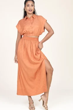 Sale Twinset Jacquard Cropped Top Nora | Camel... | | Little Soho