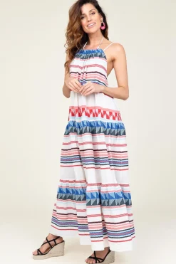 Best Sale Devotion Jacquard Maxi Dress Oriana | Blue... | | Little Soho
