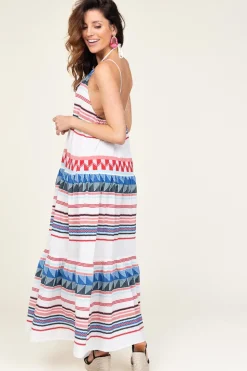 Best Sale Devotion Jacquard Maxi Dress Oriana | Blue... | | Little Soho