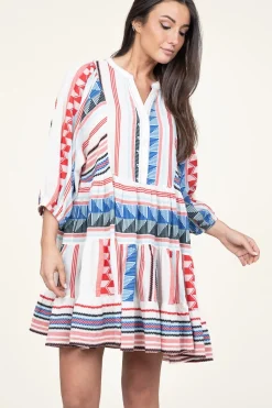 Discount Devotion Jacquard Midi Dress Silvana | Blue... | | Little Soho