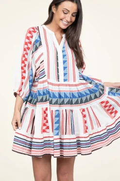 Discount Devotion Jacquard Midi Dress Silvana | Blue... | | Little Soho