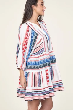 Discount Devotion Jacquard Midi Dress Silvana | Blue... | | Little Soho