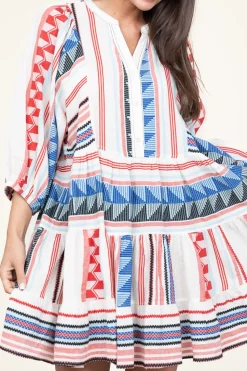 Discount Devotion Jacquard Midi Dress Silvana | Blue... | | Little Soho