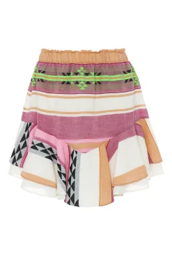 Hot Devotion Jacquard Mini Skirt Nathalie | Pink... | | Little Soho