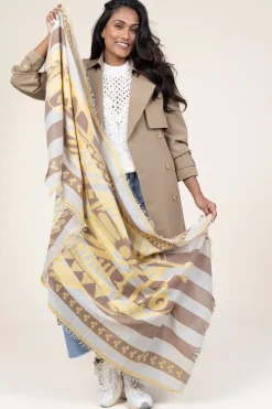 Best Sale Moment Amsterdam Jacquard Soft Scarf Lizzy | Camel... | | Little Soho
