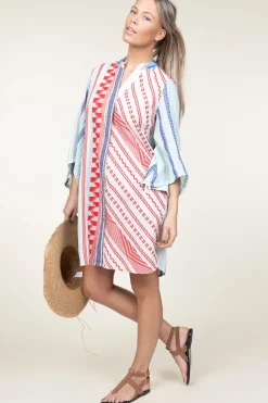 Shop Devotion Jacquard Tunic Dress Sandra | Blue... | | Little Soho