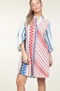 Shop Devotion Jacquard Tunic Dress Sandra | Blue... | | Little Soho