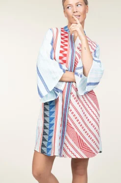 Shop Devotion Jacquard Tunic Dress Sandra | Blue... | | Little Soho