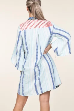 Shop Devotion Jacquard Tunic Dress Sandra | Blue... | | Little Soho
