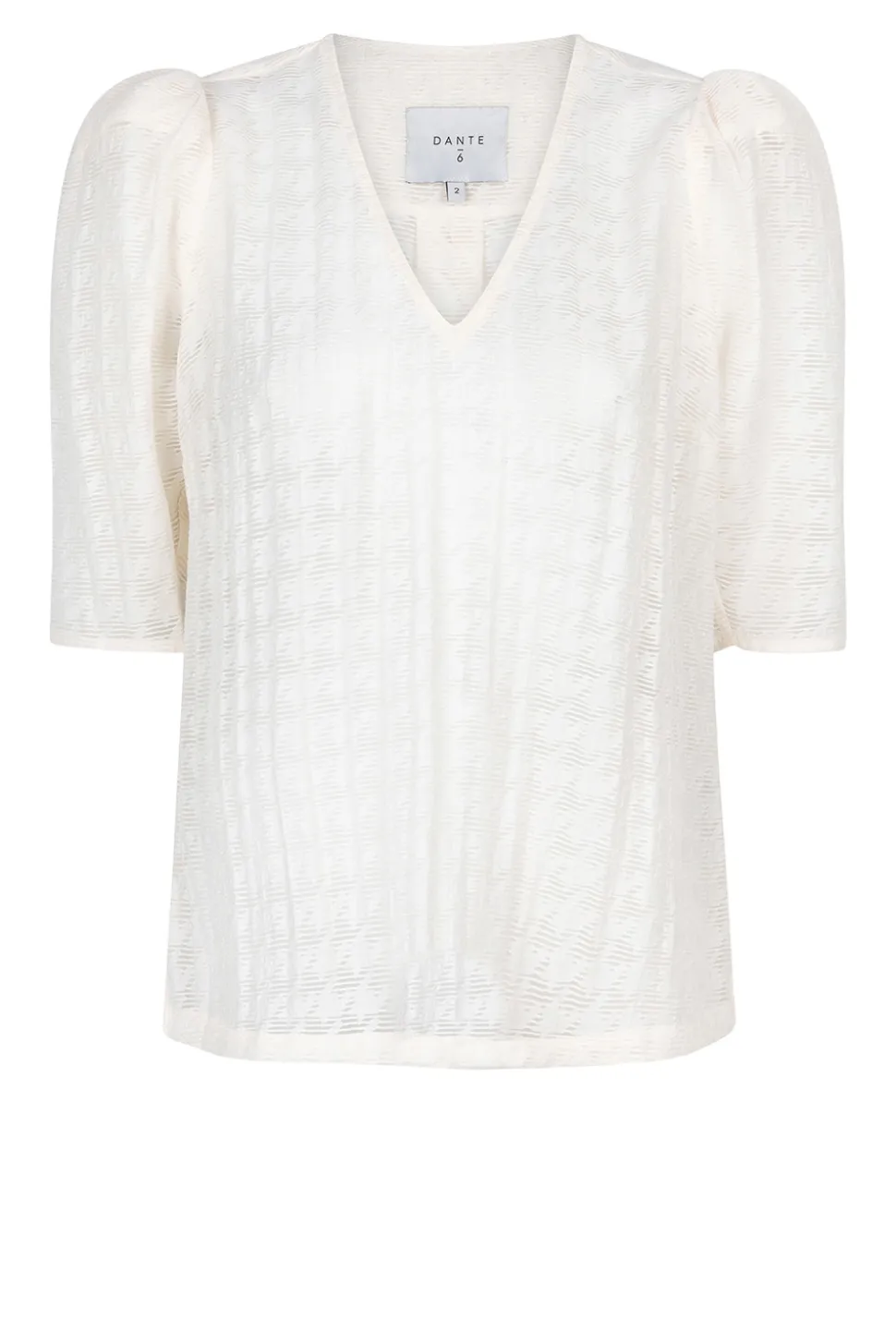 Clearance Dante 6 Jacquard Viscose Blend Top Pomona | White... | | Little Soho