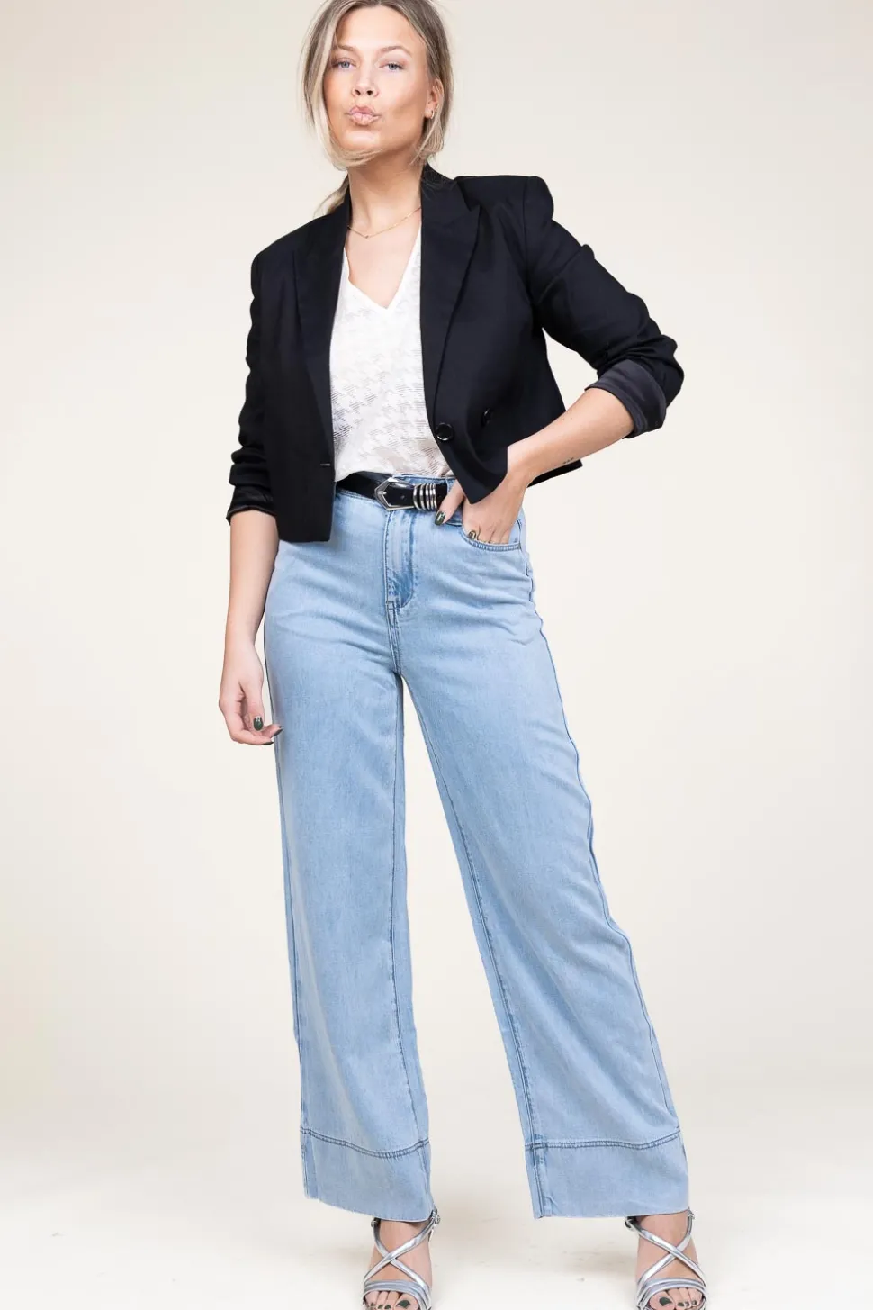 Clearance Dante 6 Jacquard Viscose Blend Top Pomona | White... | | Little Soho