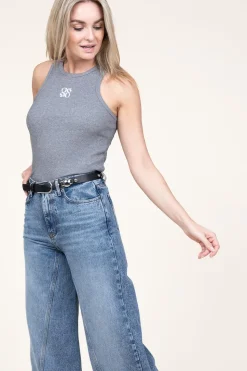 New Dante 6 Jersey Rib Tanktop Ivi | Grey... | | Little Soho