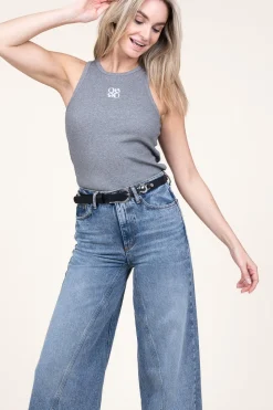 New Dante 6 Jersey Rib Tanktop Ivi | Grey... | | Little Soho