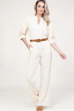 Best Aaiko Jumpsuit With Bow Belt Hellen | Natural... | | Little Soho