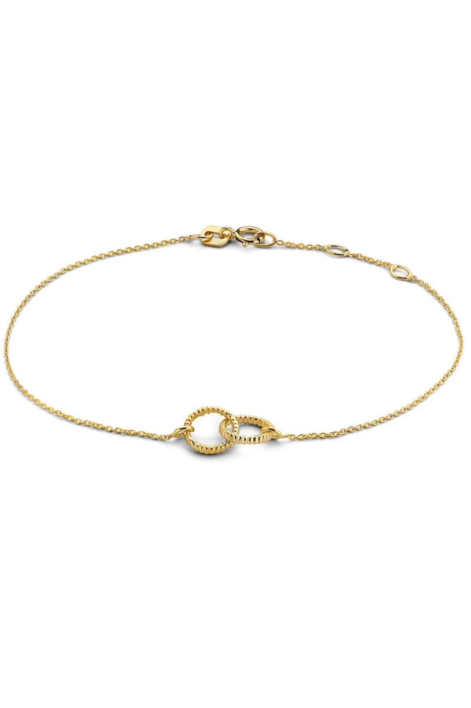 Online Just Franky 14K Gold Vintage Open Circle Bracelet | Gold... | | Little Soho