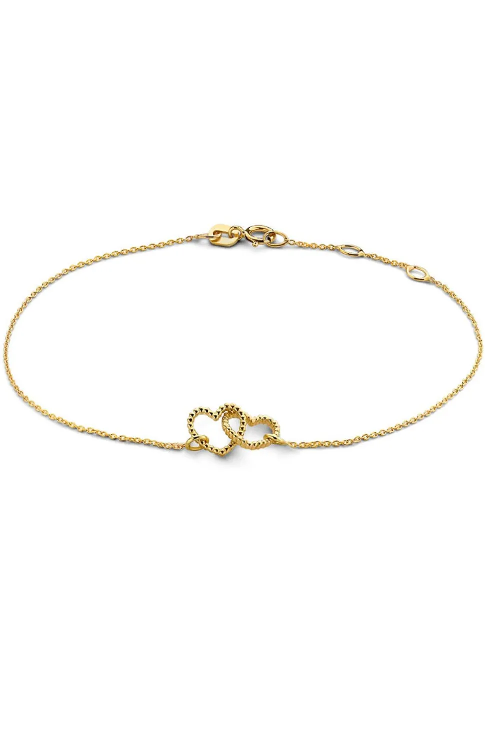 Store Just Franky 14K Gold Vintage Open Hearts Bracelet | Gold... | | Little Soho