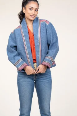 Cheap ba&sh Kimono Jacket Ciago | Blue... | | Little Soho