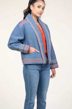 Cheap ba&sh Kimono Jacket Ciago | Blue... | | Little Soho