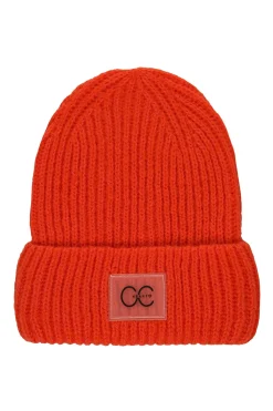 Online CC Heart Knitted Beanie Bella | Orange... | | Little Soho