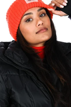 Online CC Heart Knitted Beanie Bella | Orange... | | Little Soho