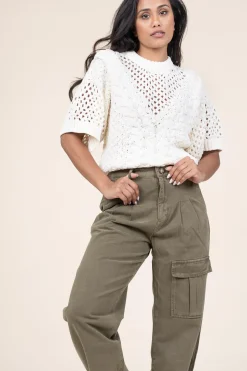 Shop Copenhagen Muse Knitted Boxy Sweater Evie | Natural... | | Little Soho