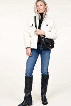 Store Dante 6 Knitted Sweater With Cut-Outs Marenna | Black... | | Little Soho