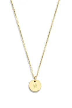 Best Just Franky 14Kt Golden Necklace Coin 40 Cm | Yellow Gold... | | Little Soho