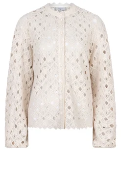 Sale Dante 6 Lace Blouse With Puffed Sleeves Afira | Natural... | | Little Soho