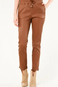 Best Sale STUDIO AR Lambskin Stretch Jogger Naomi | Camel... | | Little Soho