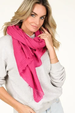 Discount Moment Amsterdam Large Soft Wool Blend Scarf Lilly | Pink... | | Little Soho