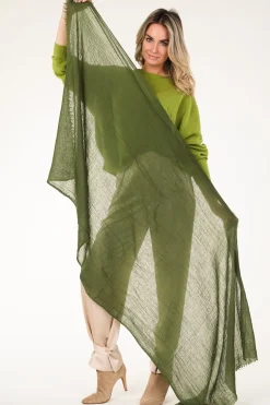 Cheap Moment Amsterdam Large Soft Wool Blend Scarf Lilly | Green... | | Little Soho