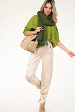 Cheap Moment Amsterdam Large Soft Wool Blend Scarf Lilly | Green... | | Little Soho