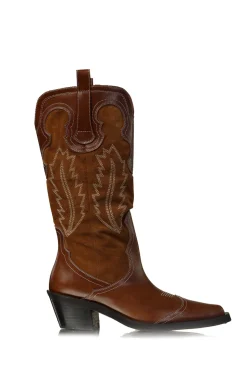 Sale Toral Leathe Western Boots Motto | Camel... | | Little Soho