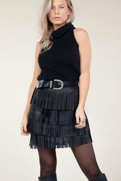 Best Sale Berenice Leather Belt Praiano | Black... | | Little Soho